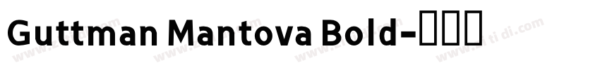 Guttman Mantova Bold字体转换